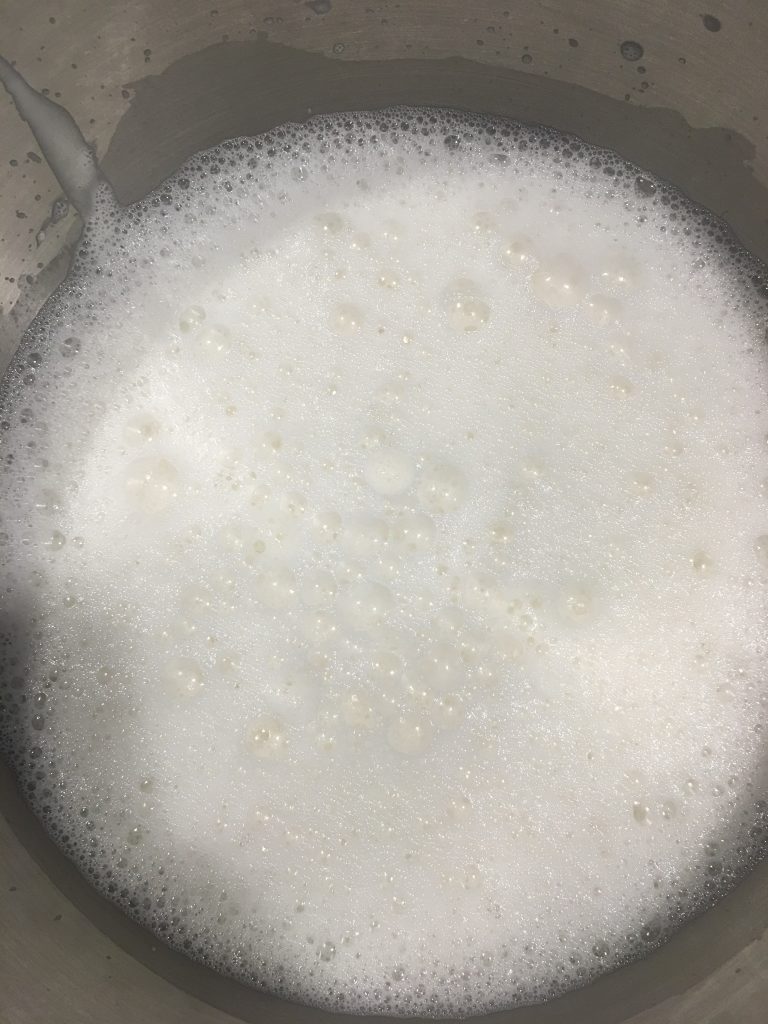 sourdough starter mixed with water